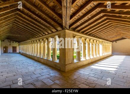 La France, de la Loire, Charlieu, Saint Fortunatus' Abbaye, cloître, Brionnais Banque D'Images