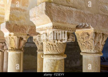 La France, de la Loire, Charlieu, Saint Fortunatus' Abbaye, chapter House, Brionnais Banque D'Images