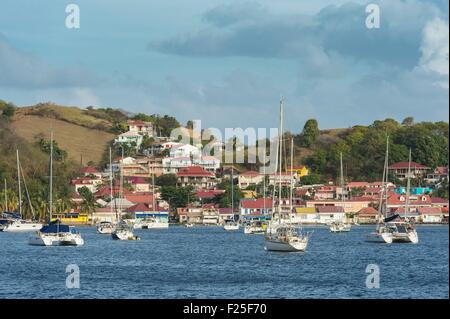 La France, la Guadeloupe (French West Indies), archipel des Saintes, Terre de haut, le village Banque D'Images