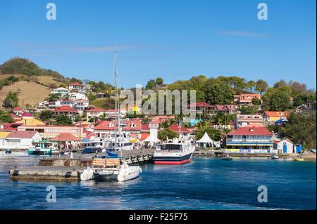 La France, la Guadeloupe (French West Indies), archipel des Saintes, Terre de haut, le village Banque D'Images