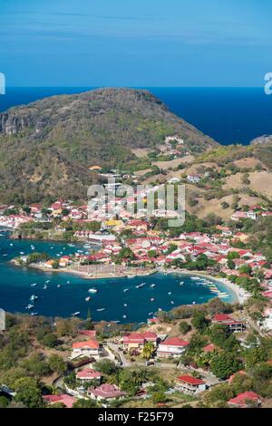 La France, la Guadeloupe (French West Indies), archipel des Saintes, Terre de haut, le village Banque D'Images