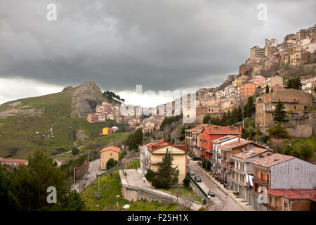 Voir d'Ispica, petite ville de Sicile - Italie Banque D'Images