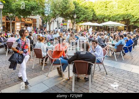 Espagne, Madrid, quartier Malasana, Plaza San Ildefonso Banque D'Images