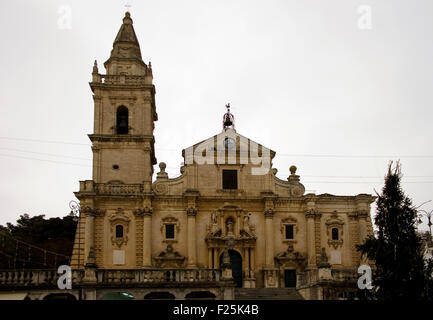 La cathédrale San Giovanni Battista, Ragusa - Sicile - Italie Banque D'Images