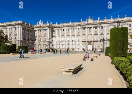 Espagne, Madrid, le Palais Royal (Palacio Real), le plus grand palais en Europe Banque D'Images