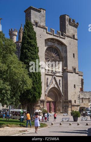 La France, l'Hérault, Béziers, la Cathédrale Saint Nazaire Banque D'Images