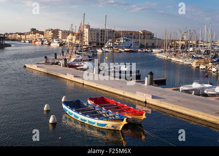 La France, l'HΘrault , Sète, le port de plaisance Banque D'Images