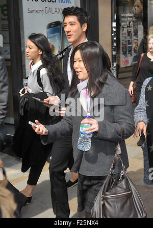 Wang Leehom est un multi-millions d'album vendus Taiwanese-American pop star a visité l'Union d'Oxford à Oxford aujourd'hui 21 avril 201 Banque D'Images