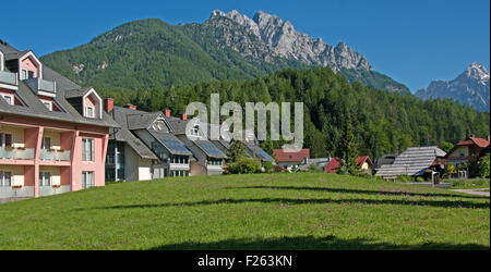 Kranjska Gora, les Alpes Juliennes, en Slovénie, l'Europe, Banque D'Images