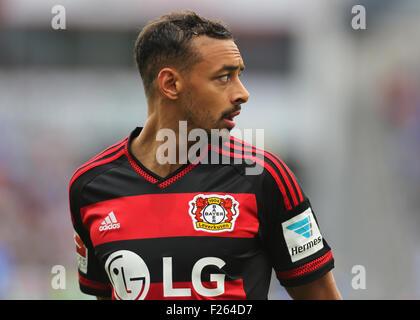 Leverkusen, Allemagne, le 12 septembre 2015, sport, football, Bundesliga, Bayer 04 Leverkusen vs Darmstadt 98 : Karim Bellarabi (Leverkusen). Credit : Juergen Schwarz/Alamy Live News Banque D'Images