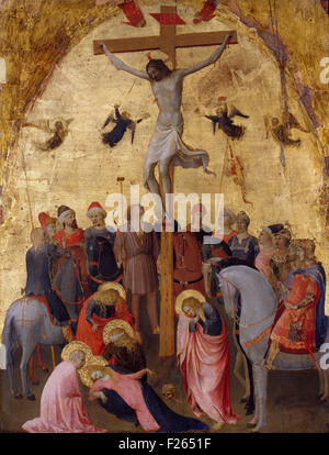 Fra Angelico - La Crucifixion 2 Banque D'Images