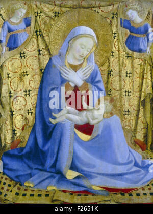 Fra Angelico - la Madone de l'Humilité Banque D'Images