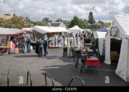 Stoke Bruerne, Northamptonshire, Angleterre. 12 Septembre, 2015. Village en guerre des années 40, re-enactment. Crédit : Scott Carruthers/Alamy Live News Banque D'Images