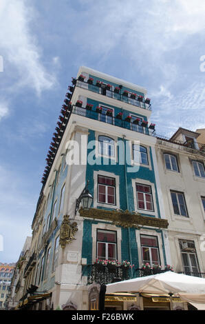 Bâtiments sur la Rua Augusta, Lisbonne, Portugal Banque D'Images
