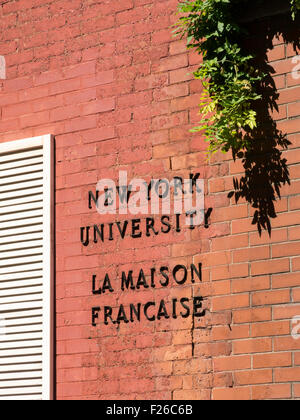 La Maison Francaise Building, New York University, Washington Mews, NYC, USA Banque D'Images