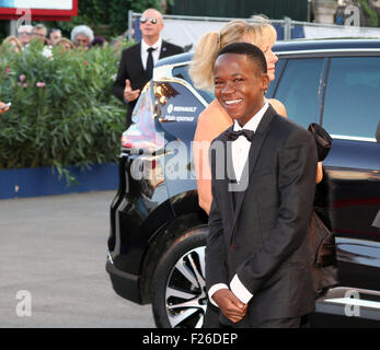 Venise, Italie . 12 Sep, 2015. Abraham Attah assiste à la clôture et Remise des Prix du 72e Festival du Film de Venise le 12 septembre 2015 à Venise Crédit : Andrea Spinelli/Alamy Live News Banque D'Images