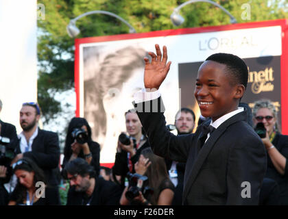 Venise, Italie . 12 Sep, 2015. Abraham Attah assiste à la clôture et Remise des Prix du 72e Festival du Film de Venise le 12 septembre 2015 à Venise Crédit : Andrea Spinelli/Alamy Live News Banque D'Images