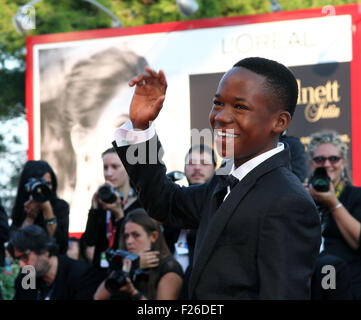 Venise, Italie . 12 Sep, 2015. Abraham Attah assiste à la clôture et Remise des Prix du 72e Festival du Film de Venise le 12 septembre 2015 à Venise Crédit : Andrea Spinelli/Alamy Live News Banque D'Images