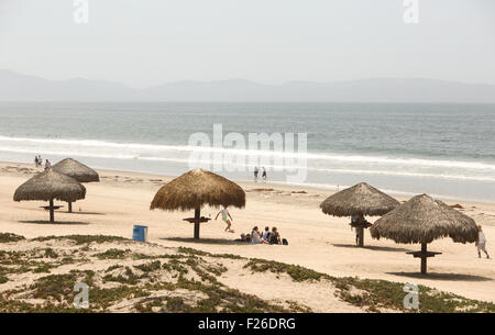 Une vue de la plage à Ensenada, au Mexique. Banque D'Images