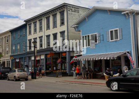 Bâtiments le long de la rue Water, à Andrews-by-the-Sea, l'un des plus anciens et des mieux conservés 18e/19e siècle les villes. Banque D'Images