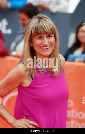 Réalisateur Catherine Hardwicke assiste à la première de Mlle Vous avez déjà pendant le 40e Festival International du Film de Toronto, TIFF, au Roy Thomson Hall à Toronto, Canada, le 12 septembre 2015. Photo : Hubert Boesl/DPA - AUCUN FIL SERVICE - Banque D'Images