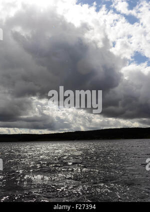 Une VUE IMPRENABLE SUR LEAPLISH WATERPARK, LEAPLISH, PRÈS DE NORTHUMBERLAND, KIELDER Banque D'Images