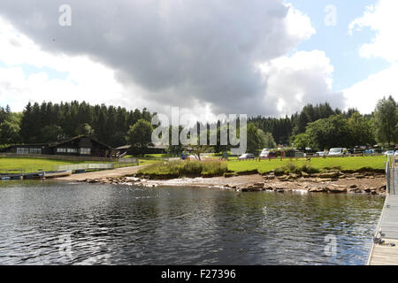 Une VUE IMPRENABLE SUR LEAPLISH WATERPARK, LEAPLISH, PRÈS DE NORTHUMBERLAND, KIELDER Banque D'Images