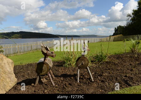 Une VUE IMPRENABLE SUR LEAPLISH WATERPARK, LEAPLISH, PRÈS DE NORTHUMBERLAND, KIELDER Banque D'Images