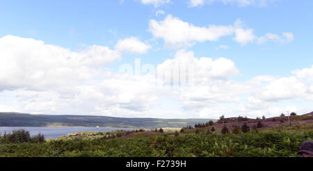 Une VUE IMPRENABLE SUR LEAPLISH WATERPARK, LEAPLISH, PRÈS DE NORTHUMBERLAND, KIELDER Banque D'Images