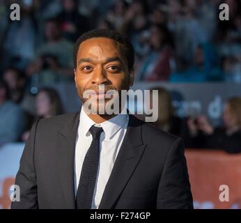 L'acteur Chiwetel Ejiofor assiste à la première mondiale pour le Martien au Festival International du Film de Toronto au Roy Thomson Hall le 11 septembre 2015 à Toronto, Canada. Banque D'Images