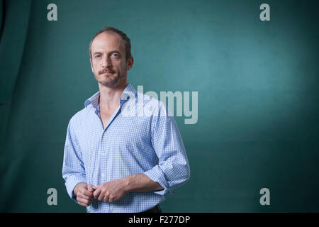 Jason Burke, le journaliste britannique et l'auteur, à l'Edinburgh International Book Festival 2015. Edimbourg, Ecosse. 22 août 2015 Banque D'Images