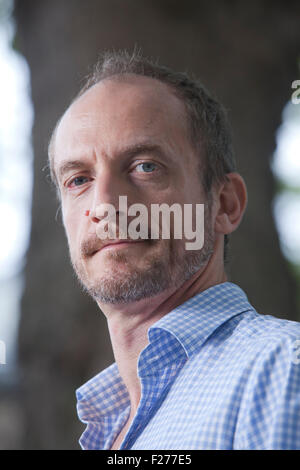 Jason Burke, le journaliste britannique et l'auteur, à l'Edinburgh International Book Festival 2015. Edimbourg, Ecosse. 22 août 2015 Banque D'Images