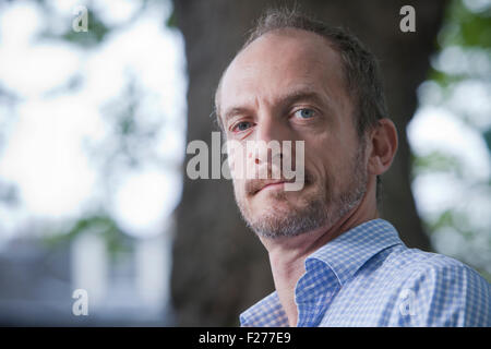 Jason Burke, le journaliste britannique et l'auteur, à l'Edinburgh International Book Festival 2015. Edimbourg, Ecosse. 22 août 2015 Banque D'Images