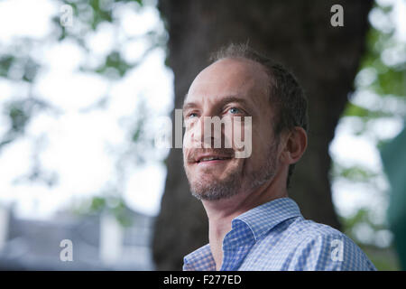 Jason Burke, le journaliste britannique et l'auteur, à l'Edinburgh International Book Festival 2015. Edimbourg, Ecosse. 22 août 2015 Banque D'Images