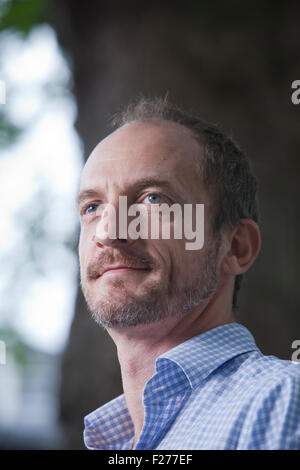 Jason Burke, le journaliste britannique et l'auteur, à l'Edinburgh International Book Festival 2015. Edimbourg, Ecosse. 22 août 2015 Banque D'Images