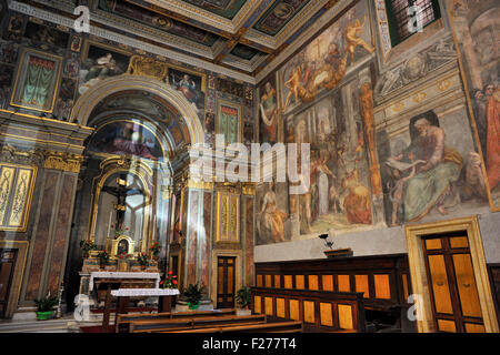 Italie, Rome, Piazza dell'Oratorio, Oratorio del Santissimo Crocifisso (Giacomo della Porta) Banque D'Images