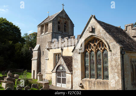 All Saints Church, North Cerney, Gloucestershire, England, UK Banque D'Images