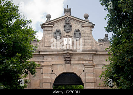 Portail principal de Vysehrad, Prague, République Tchèque Banque D'Images