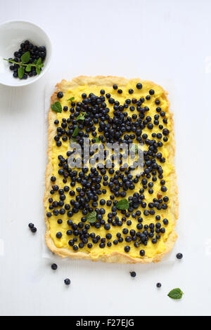 Tarte aux bleuets, pâtisserie d'été Banque D'Images