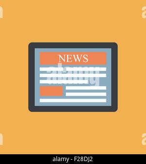 Icône simple soupir newsletter pour le web et de la conception de l'application Illustration de Vecteur