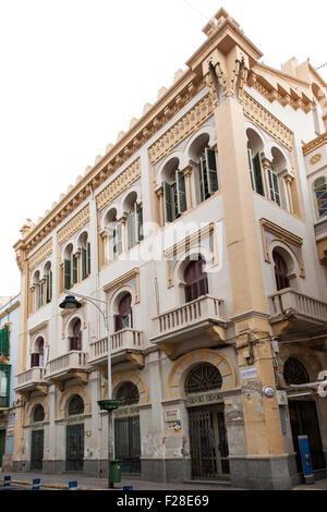 Ville État autonome de Melilla territoire espagnol en Afrique du Nord, l'Espagne -1900s'architecture moderne Banque D'Images