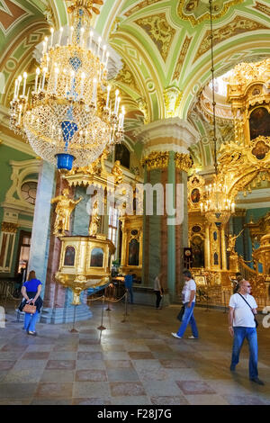 Saint Petersbourg Cathédrale Pierre-et-Paul de l'intérieur. Banque D'Images