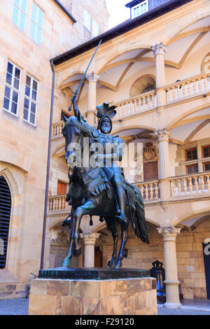 Monument à comte Eberhard, 1 duc de Wurtemberg dans l'Altes Schloss, Stuttgart, Allemagne Banque D'Images