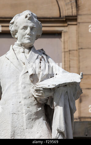 Une statue de l'artiste William Etty situé en dehors de York Art Gallery à York, en Angleterre. Banque D'Images