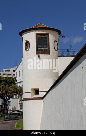 Palácio de São Lourenço Musée Militaire, Avenida Zarco, Funchal, Madeira, Portugal Banque D'Images