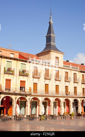 Vue sur la Plaza Mayor à Madrid, Espagne Banque D'Images