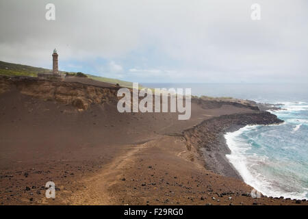 Volcan Capelinhos sur l'île de Faial, Açores (Portugal) Banque D'Images