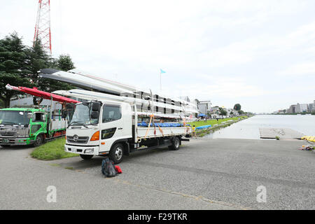 La Toda Bassin olympique d'Aviron, Saitama, Japon. 13 Sep, 2015. Vue générale, le 13 septembre 2015 - Aviron : Tous les championnats du Japon à l'Aviron Olympique Toda, Saitama, Japon. © Yohei Osada/AFLO SPORT/Alamy Live News Banque D'Images