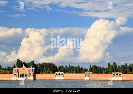 Cimetière de San Michele, l'île de Venise, Italie Banque D'Images