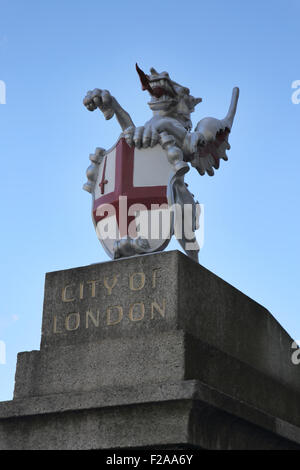 Inscrivez-vous sur le pont de Londres que vous entrez dans la ville de Londres Banque D'Images